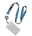 Cruise Lanyard for Ship Cards, 2-Pack Cruise Ship Lanyard with ID Holder, Retractable Badge Reel, Waterproof Cruise Key Card Holder, and Quick Release Buckle, Teal and Blue Set