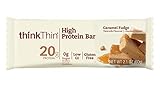 thinkThin High Protein Bars, Caramel Fudge (2.1 oz Bar, 10 Count)