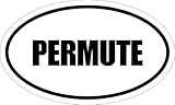 Any and All Graphics PERMUTE 6" Magnet of Oval Euro