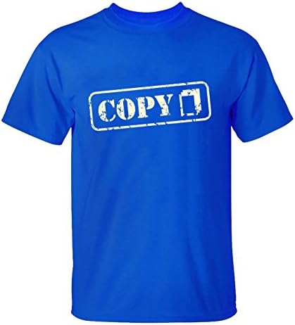 Yigenvren Men Copy Your Life More Colors Funny T Shirt for Men M blue