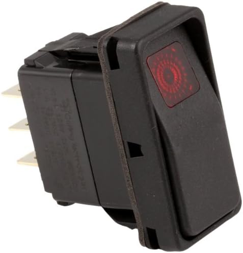 Cleveland 19993 Switch Rckr DPDT On/Off Red Left