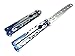 Icetek Sports Metal Practice Butterfly Trainer Knife, Blue Scorpion