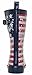 Capelli New York Shiny American Flag Print Ladies Mid-Calf Rubber Rain Boots Navy Combo 10