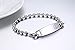 Free Custom Engraved Stainless Surgical Steel Medical Alert ID Tag Bead Link Bracelets,7.0 inch