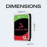 Seagate IronWolf Pro 12TB NAS HDD CMR 3.5 In SATA 6Gb/s 7200 RPM 256MB view 10