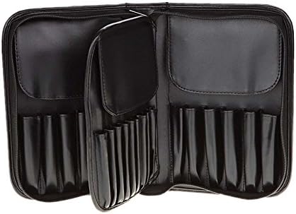 Dxlta 29 Pockets Makeup Brushes Bag PU Leather Zipper Holder Case Men Women Travel Make Up Brush Cosmetics Organizer