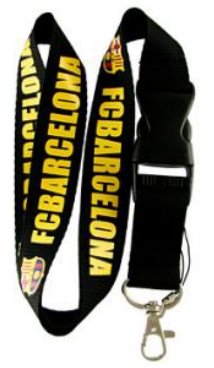 FC Barcelona (Black) Keychain Lanyard