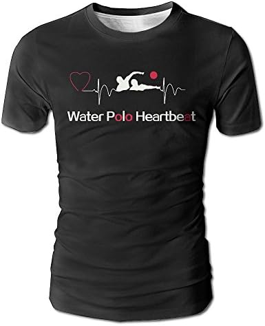 Water Polo Heartbeat Men's Short Sleeve T-Shirt Crew Neck Shirt S