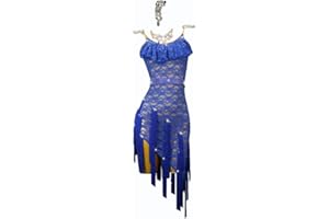 Hynjxjy Lace Latin Dancewear for Women Ballroom Dance Competition Dresses Salsa Cha Cha Dancing Outfit Tango Dancing Clothes