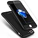 iPhone 7 Plus Case/iPhone 8 Plus Case, AnsTOP Thin Exact-Fit 360 Full Body Case Coverage Protective Dual Layer iPhone Hard Case with Tempered Glass Screen Protector for iPhone 7 Plus, 8 Plus(Black)