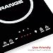 iRANGE A18 Ultra Slim Portable Induction Cooktop - Countertop Burner with 10 Temperature Levels, Overheat Protection, Timer, Child Lock