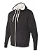 Independent Trading Co Unisex Full Zip Hooded Sweatshirt. AFX90UNZ - Medium - Charcoal Heather