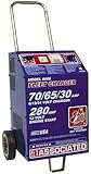 Associated Equipment 6006 6/12/24V 70/65/30 Amp Charge 280 Amp Cranking Assist Charger with Wheels