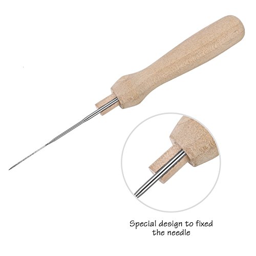 Hongfei Needle Felting 7set Kits Soledi Needle Felting Starter Kits Wool Felt Tools Mat with Scissor, Needle Craft, Storage Plastic Box
