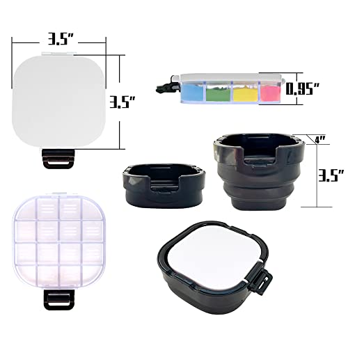 Paint Palette for Acrylic Painting, Portable Paint Palette with Lid and