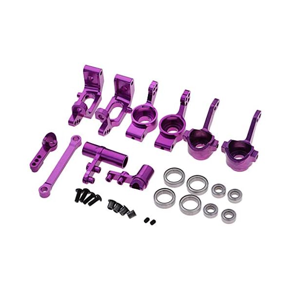 freneci RC Autolenkungssatz & Rad Sechskantantrieb für HSP 94123 1/10 RC Buggy – Bild 3