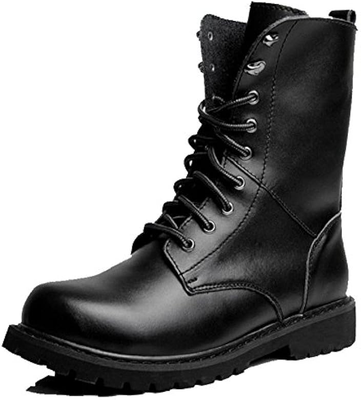 black combat boots size 5