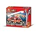 Lightahead DIY Building Blocks Set Fireman with Fire Truck & Fire fighters, Fire Engine Construction Kit Toy Set for Kids (270 Pc)