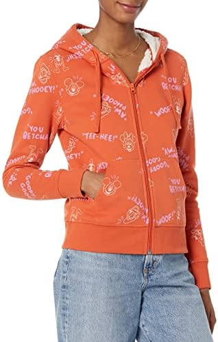 Women Floral Daisy Print Cropped Cardigan Sweater Fleece Sherpa
