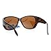 SA106 Polarized 55mm Fit Over OTG Butterfly Rhinestone Diva Sunglasses Shiny Tort
