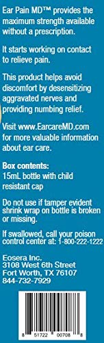 Ear Pain MD for Kids, Ear Pain Relief Drops, Earache Drops, Fast Pain Relief - Thumbnail 5