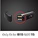 REDGO Silicone Soft Strap Wrist Band Wristband Replacement for ID115 Smartband, Set of 2, Black and Purple