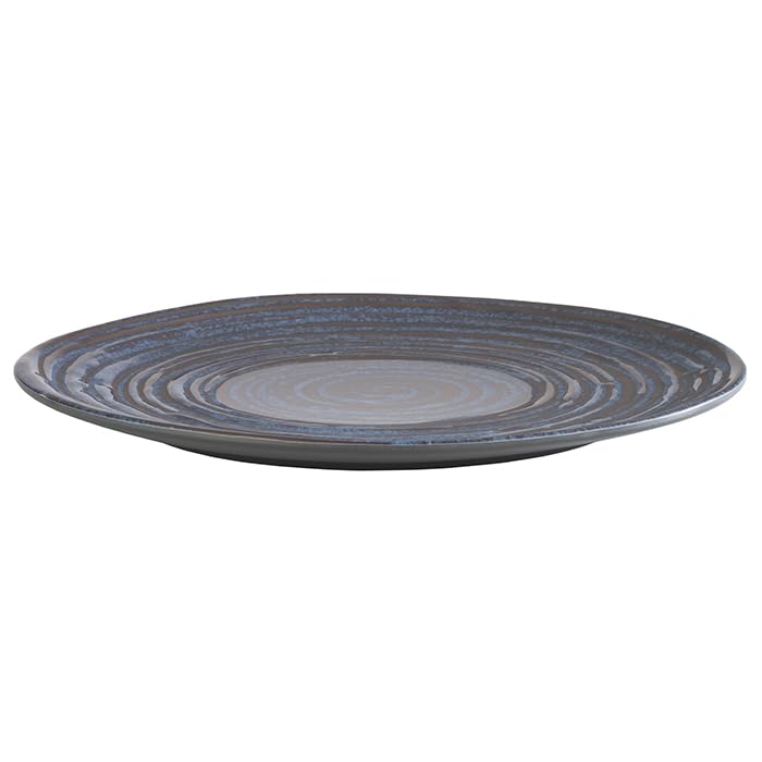 APS Loops 85028 Plate Diameter 27 cm Height 2 cm Melamine Dark Blue/Dark Grey — image 1
