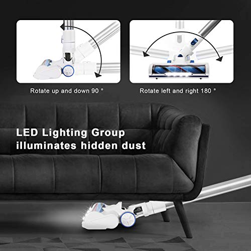 APOSEN Cordless Vacuum, 21000Pa 200W Powerful Stick Vacuum Cleaner