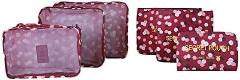 Berry Collecations 6 Units Home Storage Bag Organization Packaging Polyester Travel Bags Cube Tidy Clothes Bag Separators of Box Drawers Portable Closet