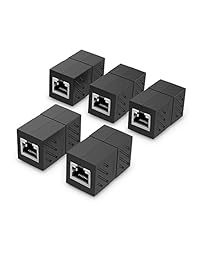 Coupler, Ugreen Cat7 CAT6 RJ45 Cat5e Ethernet Cable extensor adaptador RJ45 In-Line Coupler Female to Female Negro