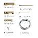 COTODO Picture Hanging Kit Includes Hooks, Nails,and Picture Hanging Wire 55pcs