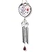 Cardinal Sympathy Wind Chimes - Memorial - Bereavement - When Cardinals Appear Angels are Near Remembrance Message - Measures 18