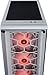 CORSAIR CRYSTAL 460X RGB Compact Mid-Tower Case, 3 RGB Fans, Tempered Glass - White