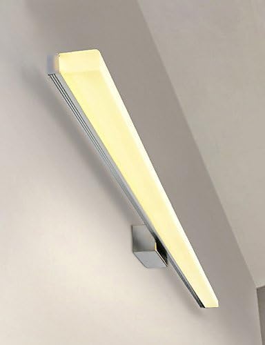 qiuxi Simple fashion Wall lamp 89cm 20W LED Mirror Lamp Bathroom Lights 90-240V Stainless and Acrylic Wall Lights Make-up Lighting , warm white-90-240v