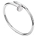 Guanjie Titanium Steel Bracelet Ladies Fashion Classic Lovely Bracelet Ladies Gift Bracelet (Silver Bracelet)