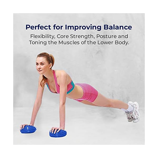 ResultSport-Hedgehog-Balance-Pods-2x-with-Pump-Half-Fitness-Domes-for-Foot-Massage-Balance-Stability-and-motor-skills-Training-Kids-and-Adults ResultSport 2Pcs Hedgehog Balance Pods with Pump - Half Fitness Domes for Foot Massage, Balance Stability and motor…