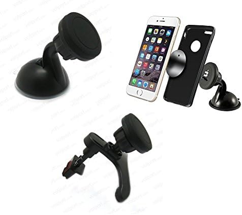 MAGNA-MOUNT Car Smart Phone Holder Universal Magnet Suction & Vent Mounts