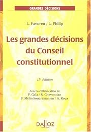 Les  grandes décisions du Conseil constitutionnel