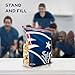 Ziploc Slider Storage Gallon Bag, Great for Grab-and-go Snacking, Tailgating or homegating, 20 Count- NFL New England Patriots