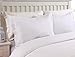 MarCielo 2-Piece Embroidered Pillow Shams, King Decorative Microfiber Pillow Covers Set, King Size (White)
