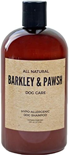 All-Natural Dog Shampoo Hypoallergenic and Gentle Coconut Cleanser 16 fl oz For All Skin and Coat Types