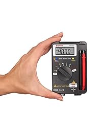 Multímetro digital de bolsillo digital Multi Tester   para medir AC DC Voltaje DC resistencia, capacidad de diodos, retroiluminación de ledes. Instrumento de medida