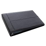 Leather 7 Ring Business Check Binder for 3 on a