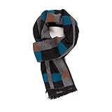 Scarf for Men: Reversible Elegant Classic Warm Cashmere Soft Scarves for Winter