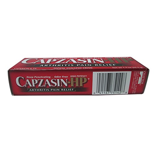 CapzasinHP Arthritis Relief Topical Analgesic Cream, 1.5Ounce Tubes
