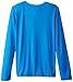 PUMA Boy's 8-20 No 1 Long Sleeve Logo Tee, Sky Blue, Medium