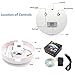 Spy Hidden Camera, ZDMYING WiFi Smoke Detector Camera, HD1080 Motion Detection Loop Recording Remotely View Security Nanny Cam for Home Office Support iOS/Android/PC/Mac