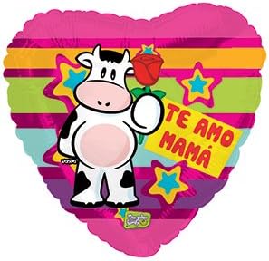 Spanish Mother's Day (Te Amo Mama) Balloons 18" Mylar Balloon Bulk (5 Pack)