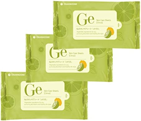 Amazon Charm Zone チャームゾーン Geスキンケアシート シトラス 10枚入 3個セット 人気韓国コスメ クレンジングもスキンケアもこれ1枚でok チャームゾーン Charm Zone クレンジングシート 通販