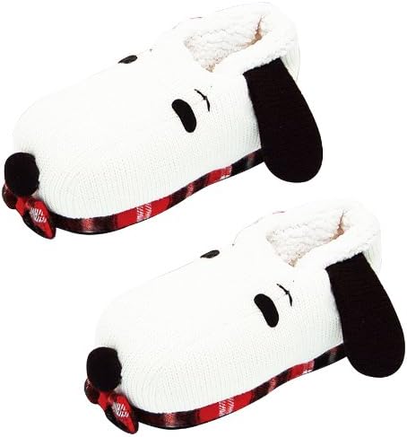 Japan slippers Snoopy of the room wear slippers peanut butterfly tie with Amigurumibutsu Kids monochrome 230 326